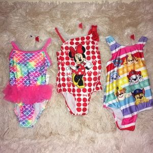 3-Size 2T Girls Swimsuits